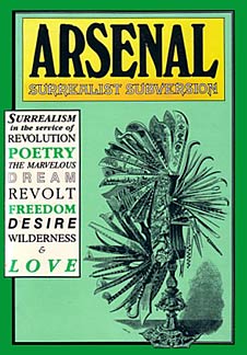 ARSENAL: Surrealist Subversion - Cover art for the 1989 edition. Franklin Rosemont was editor of the journal, which hailed from Chicago, Illinois.