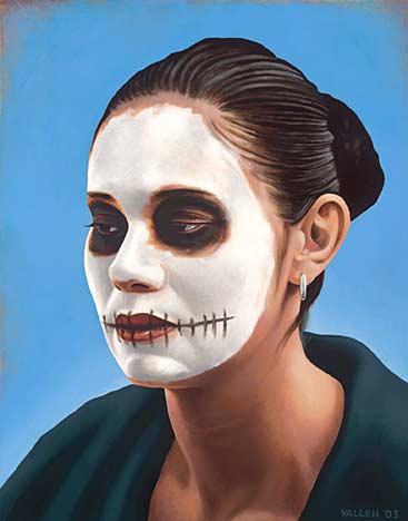 "Dia de los Muertos" – Mark Vallen. 2003. Oil on wood panel. 