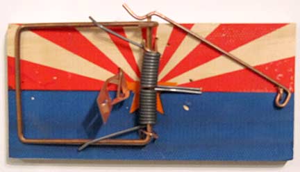 Rodent Trap Arizona Flag – Vyal One. Working mousetrap painted as the Flag of Arizona.