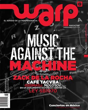 WARP Magazine cover for the July 2010 special edition, "Music Against The Machine."
