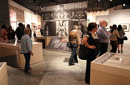 At the Opening Reception for "Censorship Defied" at the Autry National Center. Photo by Mark Vallen ©
