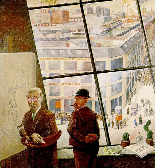 Kriegsgewinnler ("War Profiteer"). Paul Fuhrmann. Oil on canvas. 1932.