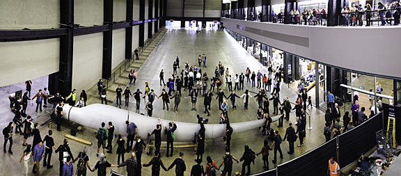 Liberate Tate art collective installation and performance. Tate Modern Turbine Hall. July 7, 2012 Photo by Ian Buswell.
