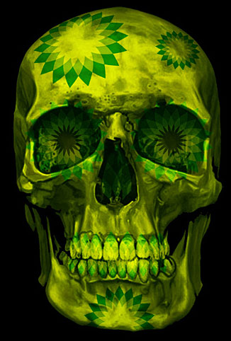 Alternative BP logo  - Anonymous © All rights reserved/Greenpeace UK.