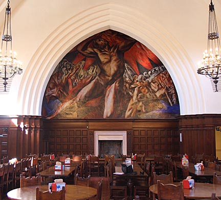 José Clemente Orozco's Prometheus in Frary Hall at Pomona College. Photo by Mark Vallen ©