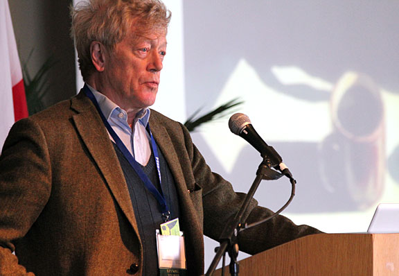 Roger Scruton. "It's very hard to change a whole culture. All one can do is start something and see what happens." Photograph by Mark Vallen ©.