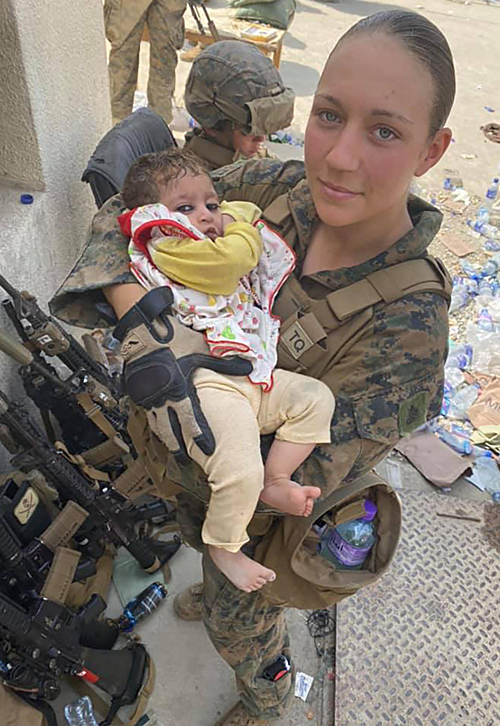 Marine Corps Sgt. Nicole Gee, 23. The service member from Sacramento, California was one of 13 US soldiers killed in a terrorist suicide bombing at Hamid Karzai International Airport on Aug. 26, 2021. Photographer unknown.