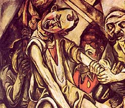 The Night - Painting by Max Beckmann 