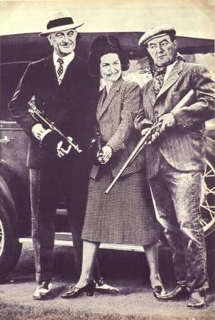 LBJ and Lady Bird as Bonnie and Clyde - anonymous artist 
