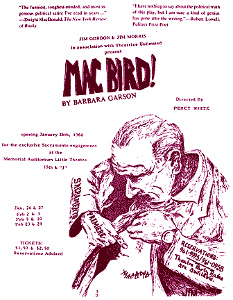 Macbird! theatrical poster by anonymous artist 