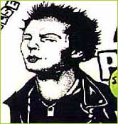 Drawing of Sid Vicious by Vallen