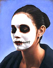 Vallen's Oil Painting, "Dia de los Muertos."