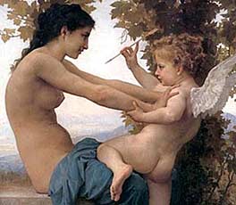 Painting by Bouguereau