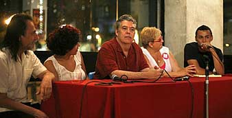 Forum panelists, photo by Theo Jemison