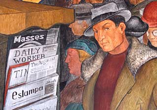 Detail of fresco mural by Victor Arnautoff