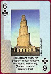 Pentagon Archaeology Awareness playing card