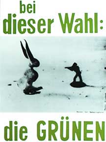 Green Party election poster designed by Joseph Beuys