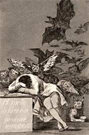 Etching by Goya