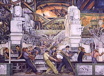 Commissioned murals rivera did edsel ford detroit institute arts #5