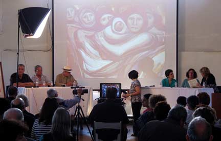 The Sept. 18, 2010 panel discussion, "A Print Dialogue: Siqueiros & The Graphic Arts," at the Center For The Arts in Eagle Rock, California.