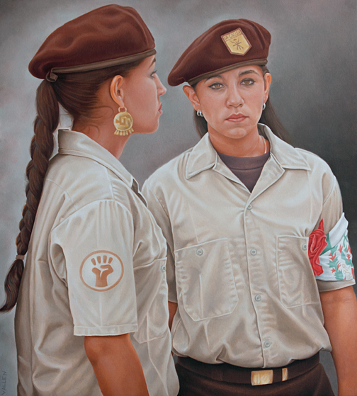 La Causa (The Cause) Mark Vallen. Oil on canvas. 40" x 36" inches. 2011. On exhibit at the Forest Lawn Museum, Sept. 9, 2011 through Jan. 1, 2012.