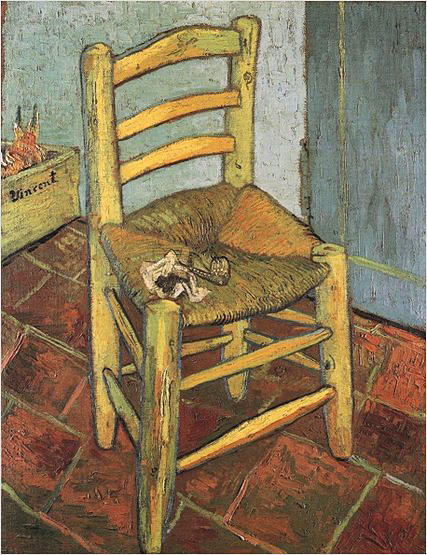 "Chair" - Vincent van Gogh. Oil on canvas. 1888.
