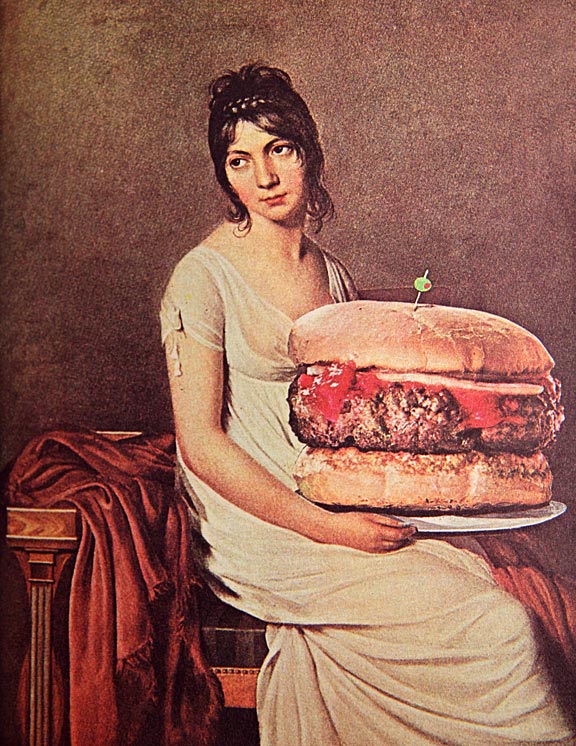 "Madame Hamelin" - Altered painting by Kimball, based on an original by Jacques Louis David (French, 1748-1825). David painted this portrait between the years 1802-1810. 
