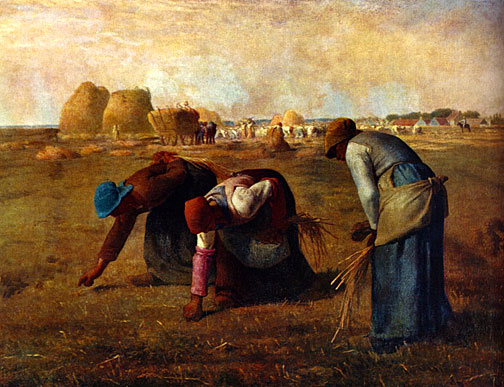 "Des Glaneuses" (The Gleaners) - Jean-François Millet. Oil on canvas. 1857. [1]