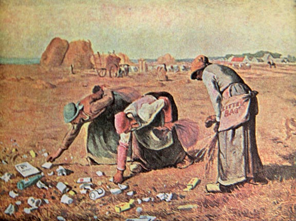"The Gleaners" - Ward Kimball. 1964. Altered reproduction of Jean-François Millet's masterwork.