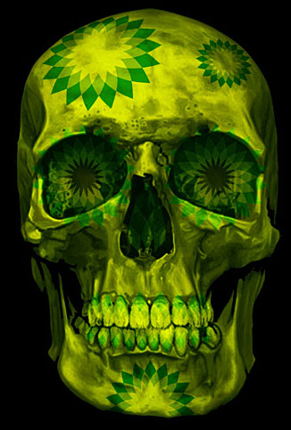 Alternative BP logo - Anonymous © All rights reserved/Greenpeace UK.