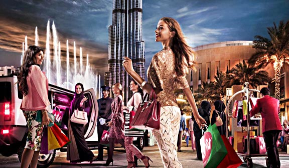 “Shop At Your Best.” Official image promoting the 2014 Dubai Shopping Festival. 
