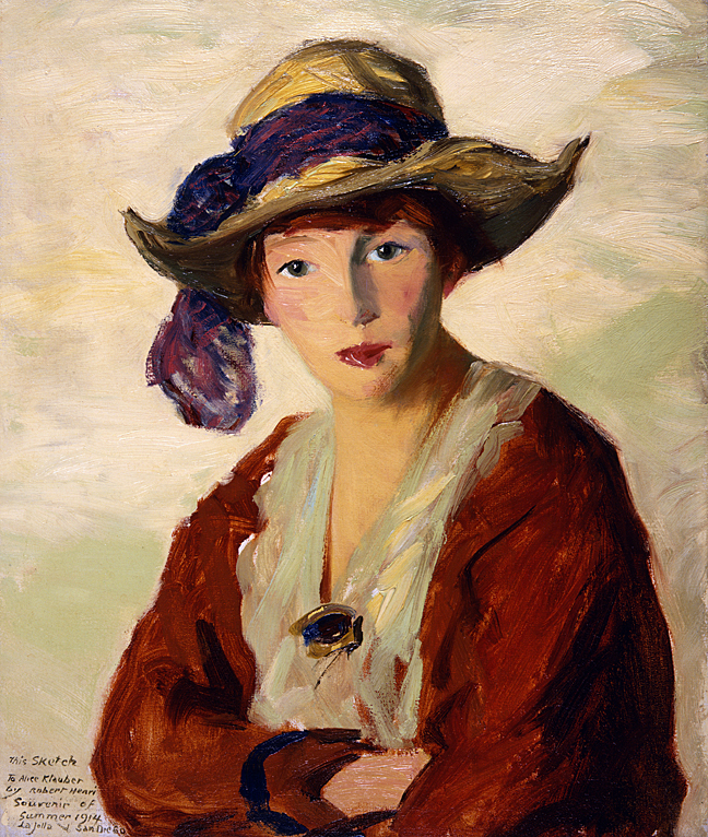 Portrait of Mrs. Robert Henri - Robert Henri. Oil on canvas. 1914. Image courtesy of the Laguna Art Museum.
