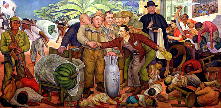 "Gloriosa Victoria" (Glorious Victory) - Diego Rivera. Oil on linen. 1954. Collection of the Pushkin State Museum of Fine Arts in Moscow, Russia.