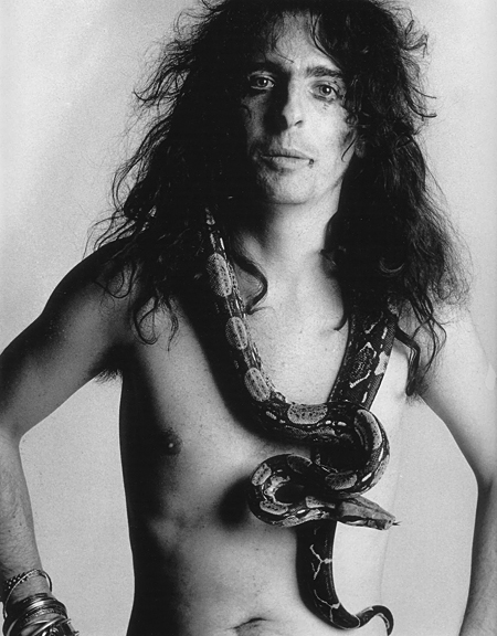 Alice Cooper and friend. Photograph David Bailey 1972 