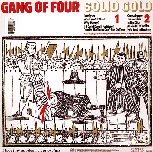 Back cover art for the album “Solid Gold.” 1981