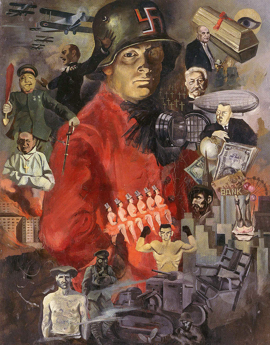"Weimarer Fasching" (Weimar Carnival). Horst Naumann, 1928-29. Oil on canvas.