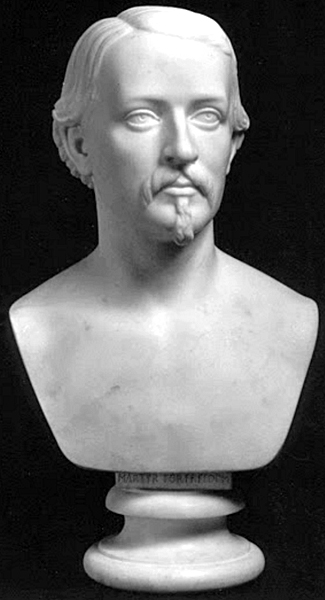 “Colonel Robert Gould Shaw.” Edmonia Lewis. White Carrara marble. 1864